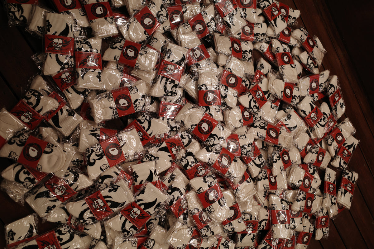 Tribal skull socks