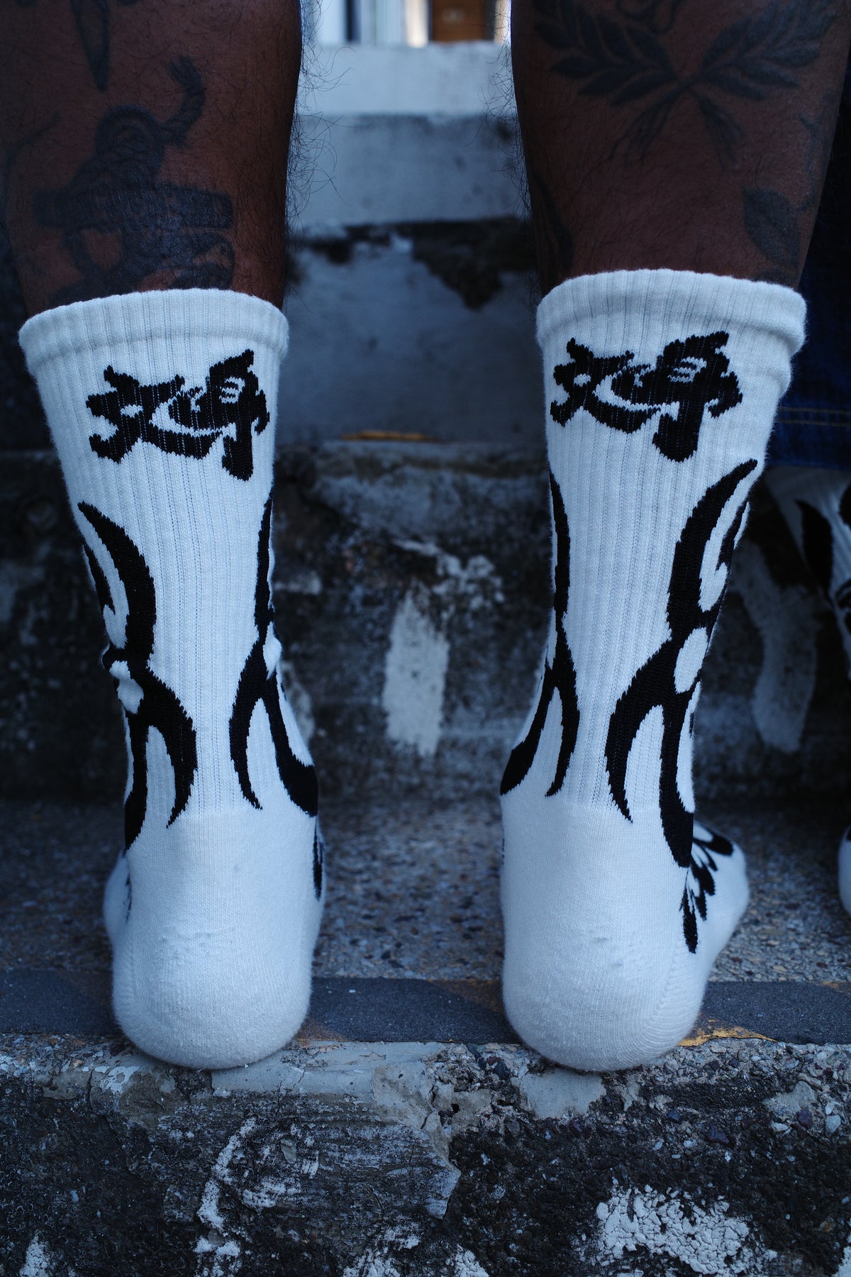 Tribal skull socks